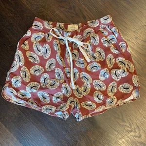Hat Print Shorts